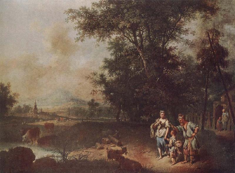 Johann Conrad Seekatz The Repudiation of Hagar Germany oil painting art